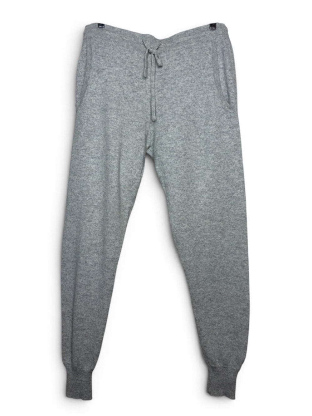 Thursdays Grey 100% Cashmere Knit Drawstring Joggers Loungewear Pants Size L